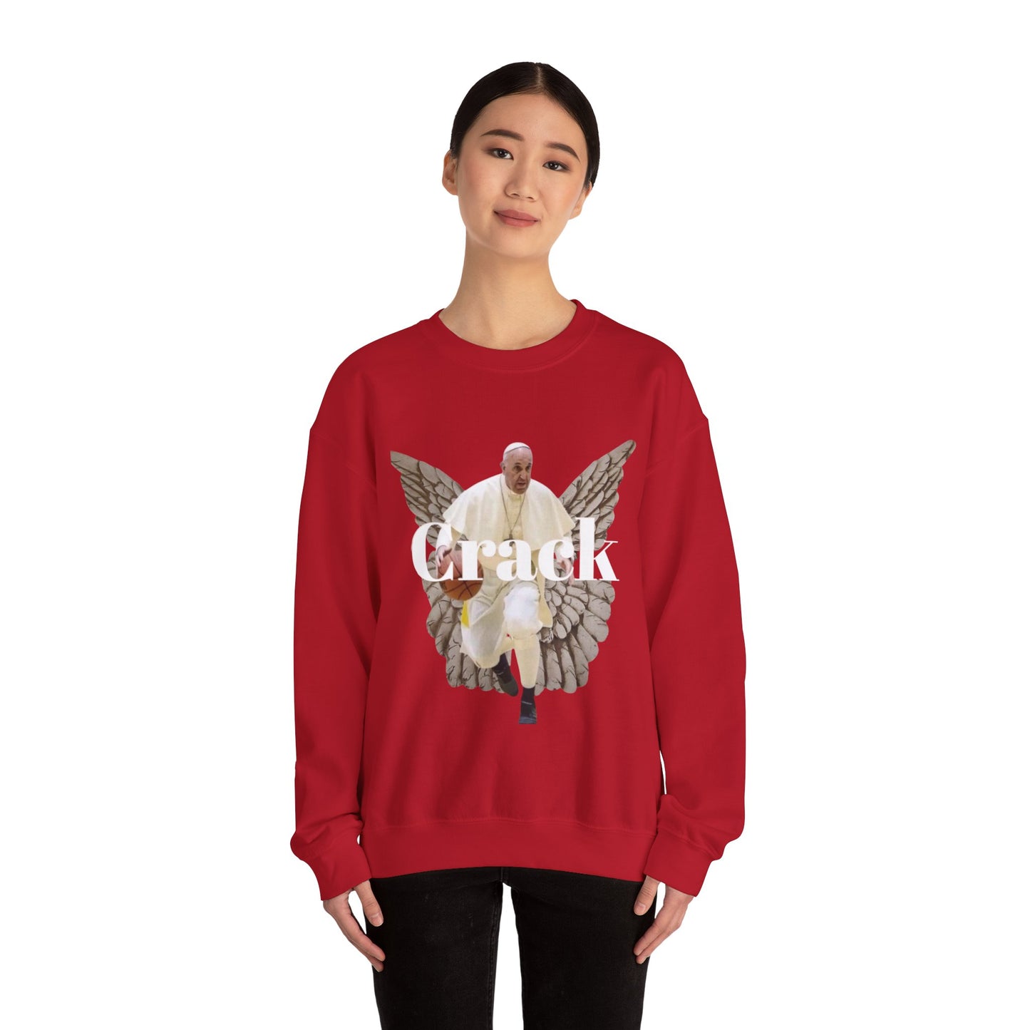 Unisex Heavy Blend™ Crewneck with Angel Wings