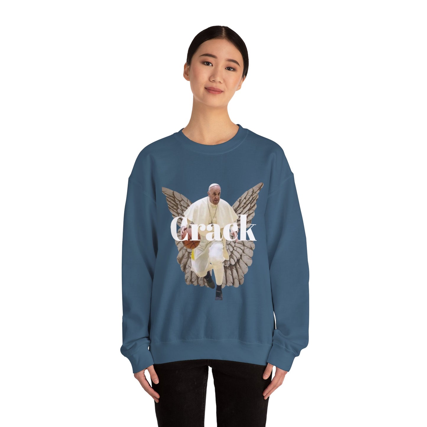 Unisex Heavy Blend™ Crewneck with Angel Wings